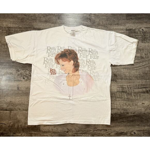 Reba Mcentire 90s Country Music T Shirt XL Lot 2 Graphic Tee Murina Hanes SS - Picture 2 of 16